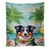 Caroline's Treasures Australian Shepherd Luau Kitchen Towel Dish Cloths Guest Hand Towel Decorative Bathroom Towel for Face,Tea, Dishcloth, Kitchen and Bath view 1