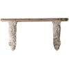 BABETRUE Wall Hanging Coat Rack Retro Wall Shelf Wooden Partition Layer Wall Hanging Living Room Bookshelf Background Wall Hanging Decoration Coat Rack Wall Mount view 1