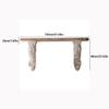 BABETRUE Wall Hanging Coat Rack Retro Wall Shelf Wooden Partition Layer Wall Hanging Living Room Bookshelf Background Wall Hanging Decoration Coat Rack Wall Mount view 3