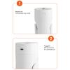 Humidifiers for Bedroom Wireless Air Humidifier 200ml Aroma Diffuser USB Rechargeable Ultrasonic Cool Mist Maker Fogger for Home Office Air Humidifier Humidifier for Home (Color : A) view 3