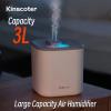 HASMI Humidifiers for Bedroom 3000Ml Air Humidifier Large Capacity Air Diffuser Atomizer Ultrasonic Aroma Diffuser Cool Mist Maker Air Humificador Purifier Humidifier for Home (Color : A), yuqing2022 view 4