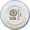 Polmedia Polish Pottery Coaster Plate - Jack-O-Lantern Fun Pattern Handmade in Boleslawiec Poland by Ceramika Bona + Certificate of Authenticity view 4