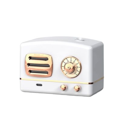 HASMI Humidifiers for Bedroom Retro Radio Air Humidifier Ultrasonic Large Capacity Mist Maker Essential Oil Diffuser Portable Desktop Humidificador for Home Humidifier for Home (Color : C-200ml)