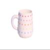 HomeLoft Basics Adorable White Handmade Ceramic Mug, 3D Heart Tea Cup with Handle, Dishwasher and Microwave Safe, Personalized Pottery Mug for Heartwarming gift, Home Decor (20oz) view 1
