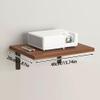BABETRUE Wall Hanging Coat Rack Router Placement Rack Wall Projector Rack Wall-Mounted Set-top Box Bracket WiFi Storage Box Wall Bracket Coat Rack Wall Mount (Size : Small) view 3