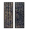 GOWE 15.5" x 55" Rectangular Shaped Rice Paper Shadow Box Decor Wall Art, Transitional Style Wall Decor, Set of 2 view 2