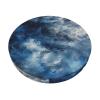 Dwrepo Round Bar Stool Covers Clouds in Night Sky Stool Covers Round Bar Stool Seat Covers Cushion with Elastic Bands Washable Stretch Stool Chair Cover for Bar Kitchen Dining Room, 14 inch, Black view 2