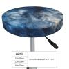 Dwrepo Round Bar Stool Covers Clouds in Night Sky Stool Covers Round Bar Stool Seat Covers Cushion with Elastic Bands Washable Stretch Stool Chair Cover for Bar Kitchen Dining Room, 14 inch, Black view 3