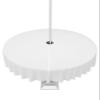 White Outdoor Indoor Table Cloth Round Table Cloths 54 Inch, Modern Simple Pure White Washable Waterproof Tablecloth with Umbrella Hole Zipper for Parties Pool Patio Coffee view 1