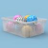 Classroom Basics MBS-BIN-4L-CL Stackable Storage Bins (4 Large, Clear) view 4