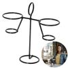 Pineeseatile Ice Cream Cone Display Stand - Metal Waffle Cone Holder - Double-Ended Design - Perfect for Home or Store - Serving Ice Cream view 2