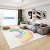 GEDAEUBA Rainbow Rug & Home Decor - Washable Rug 6x9 - Kids Rugs for Living Room Bedroom - Non Slip Soft Indoor Large Area Rug - Girls Cute Carpet - Rainbow Room Decor view 1