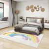 GEDAEUBA Rainbow Rug & Home Decor - Washable Rug 6x9 - Kids Rugs for Living Room Bedroom - Non Slip Soft Indoor Large Area Rug - Girls Cute Carpet - Rainbow Room Decor view 2