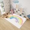 GEDAEUBA Rainbow Rug & Home Decor - Washable Rug 6x9 - Kids Rugs for Living Room Bedroom - Non Slip Soft Indoor Large Area Rug - Girls Cute Carpet - Rainbow Room Decor view 4