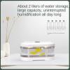 HASMI Humidifiers for Bedroom 2L Ultrasonic Air Humidifier Colorful Night Light Large Volume Aromatherapy Air Humidifier Wireless Household Use Humidifier for Home (Color : White usb), yuqing2022 view 3