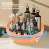 HomeLoft Basics Organizer, Rotating Storage Rack Spice Rack Organizer Turntable Cosmetic Spice Rack Round Seasoning Organizer for Kitchen Cabinet Pantry Small (Orange), Genericq9163mh4of-13 view 3
