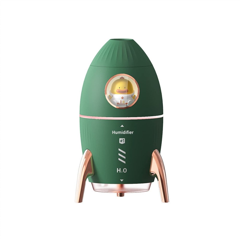 HASMI Humidifiers for Bedroom Rocket Air Humidifier USB Electric Aromatherapy Diffuser Ultrasonic Cool Mist Essential Oil Diffuser Humidifier for Home (Color : A), yuqing2022