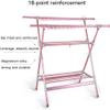 Clothing Drying Rack Laundry Drying Rack Adjustable Clothes Drying Racks Airer Folding Drying Rack Multifunction Clothes Drying Standing With 26 Holes Shoes Rack Clothes Drying Rack Clothes Dryer Ra view 3