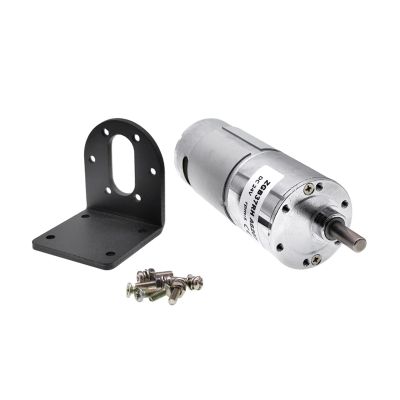 ADPVRLUQ ZGB37RH high Torque deceleration Motor Oven Burner 12V 24V DC Gear Motor (Size : 87R, Color : 12V with Bracket)
