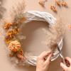 MALOKI Grapevine Wreaths, 6/8/10/12/16 Inches DIY Grapevine Garland for Crafts, Decorative Door Wreaths for Front Door Outside All Season, Plain Rattan Wreaths for Christmas Wreath Making Supplies view 3