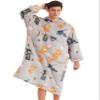 Dreamique Wearable Blanket Hoodie, Oversize Sherpa Fleece Hooded Blanket for Adult and Kids, Cozy Sweatshirt with Pockets, Pets Sweaters, Gifts for Women, Men(Teddy Bear, Adult Long) view 1