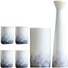 ANAIUCY Japanese Sake Cup Set with Warmer Sake Set 6-Piece with 1 Warmer Ceramic and 1 Sake Pot, 4 Sake Cup view 1