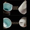 ANAIUCY Japanese Sake Cup Set Porcelain Pottery Traditional Ceramic Cups Crafts Wine Glasses Japanese Sake Set with 1 Sake Serving Bottle and 4 Sake Cups,8PCS,a view 4