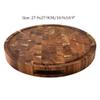 TEMKIN Choing Board1pcs Wood End Grain Cutting Boards Wooden Butcher Block Meat Cutting Wood Thick Board Round Wood Cutting view 2