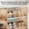 ANAIUCY Large Capacity Transparent Shoe Cabinet, Home Storage Display Cabinet, Folding Shoe Rack, Magnetic Door Dustproof Shoe Box,B view 4