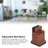 Cocoarm Furniture Risers 4pcs Rubber Risers for Table Sofa Bed, Bed Risers Added Height for Extra Storage Space and Flexibility Furniture Leg Risers with Adjustable Screw Clamp (Brown) view 3