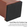 Cocoarm Furniture Risers 4pcs Rubber Risers for Table Sofa Bed, Bed Risers Added Height for Extra Storage Space and Flexibility Furniture Leg Risers with Adjustable Screw Clamp (Brown) view 4