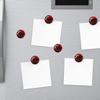 6 Pieces Fridge Magnets Refrigerator Glass Decorative Crystal Magnets for Kitchen Office Whiteboard,Beautiful Red Rose Flowers On Black Background Lovely view 4