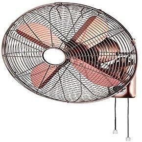 Scpantkend 14/16/18in Electric Fan, Retro Remote Control Wall Fan Easy to Install 3-Speed Adjustable Electric Fan, Adjustable tilt Wall-Mounted Fan (Size : 50cm(18in))