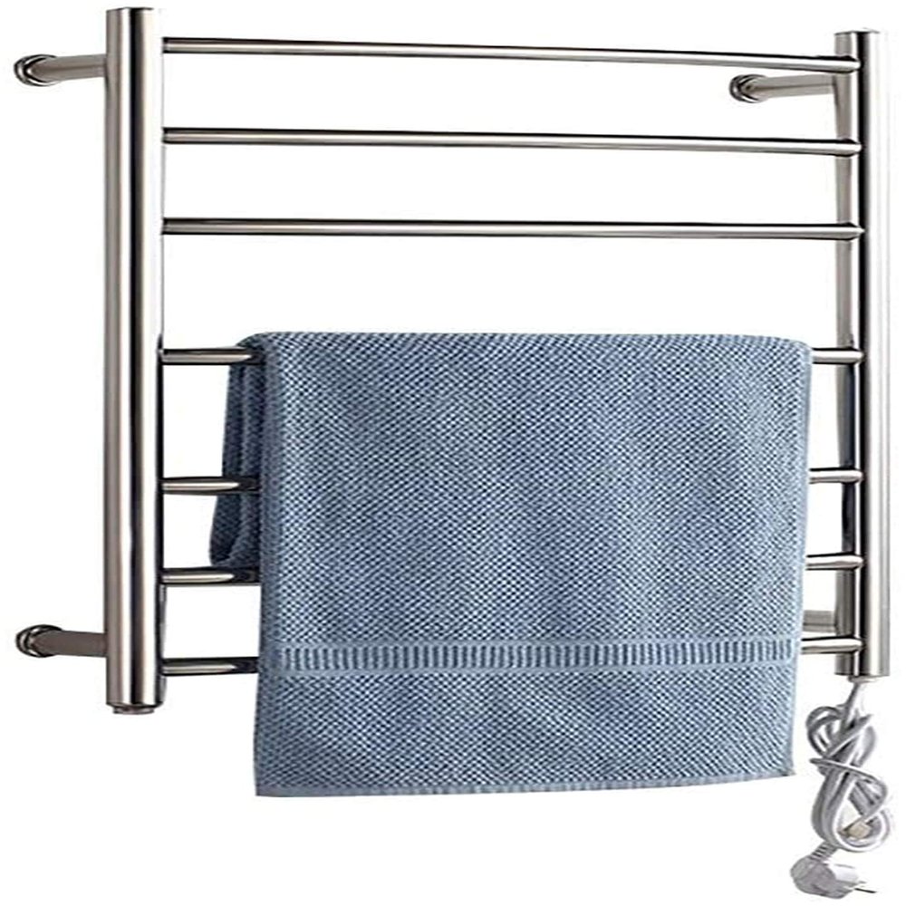 IKUMOK Towel Warmer,Electric Towel Heater, Wall-Mounted Towel Drying Bar, Stainless Steel Heated Bath Towel Rack, Ip56 Waterproof,for Bathroom, Kline
