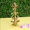 Dancing Ganesh Brass Diya for Home, puja and Office Decoration view 1