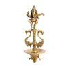 Dancing Ganesh Brass Diya for Home, puja and Office Decoration view 2