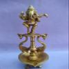 Dancing Ganesh Brass Diya for Home, puja and Office Decoration view 4