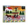 Champagne Gold Frame-Maud Lewis Painting, Famous Canvas Prints, Landscape Art Painting for Home Decor, "Carriage and Dog", Reproduction Print on Canvas 30x40cm-11.8x15.7in view 1