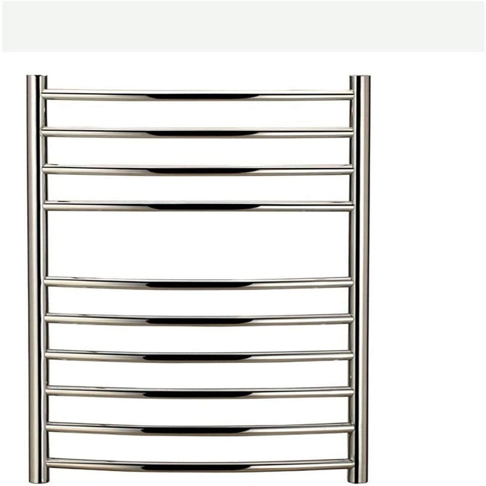 BRFCUOEW Towel Warmer,Electric Towel Warmer Rack Brushed Nickel 10 Heated Bars Towel Drying Rack Heated Ul Certificate,Bath Towel Dryer, Plugin