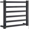 IKUMOK Electric Towel Warmer, Stainless Steel Heated Towel Rack, Wall Mount 6 Bar Heated Towel Rail with 18H Timer for Bathroom, Adjustable Temperature, Hardwired view 1