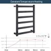 IKUMOK Electric Towel Warmer, Stainless Steel Heated Towel Rack, Wall Mount 6 Bar Heated Towel Rail with 18H Timer for Bathroom, Adjustable Temperature, Hardwired view 3