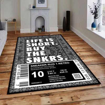 Sneaker Rug Sneaker Room Carpet Sneaker Rugs Sneaker Life is Short Buy The Sneakers Rug Home Decoration 46
