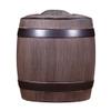 NEKCOCO Ceramic Tea Caddy Storage Room Storage Container Simulation Bucket Tea Can Purple Sand Pu'er Tea Cake Storage Tea Can Retro Sealed Storage Can Tea Storage Container view 1