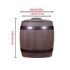 NEKCOCO Ceramic Tea Caddy Storage Room Storage Container Simulation Bucket Tea Can Purple Sand Pu'er Tea Cake Storage Tea Can Retro Sealed Storage Can Tea Storage Container view 2
