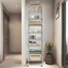 Finnhomy Heavy Duty 9 Tier Wire Shelving with Wheels 18x18x79-inches 9 Shelves Metal Storage Rack Thicken Steel Tube, Pantry Shelves for Storage, Adjustable Shelving Unit, NSF Certified, Chrome view 2