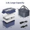 Akhia Heated Lunch Box Food Warmer, 100W Fast Electric Lunch Box, 1.8L Portable Heating Lunchbox, 12/24/110/220V lonchera elctrica porttil Ideal for Men Car Truck Work Christmas White Elephant Gifts view 4