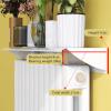 GXHYSW Radiator Shelf, White Slim Radiator Cover Dust-Proof Anti-Smoke Storage Heater Covers Maximize Space, Space Aluminum, Length Can Be Customized, Bearing 20kg,Width 17cm; Length 60cm view 2