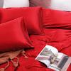 Twin Size Sheet Set - 6 Piece - Hotel Luxury Satin Silk Bed Sheets - 21 Inches Deep Pocket - Breathable & Cooling - Red - Flat Sheet, Fitted Sheet & 4 Pillowcases view 3