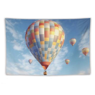 LFDSPYJE Hot Air Balloon Tapestry Wall Hanging Aesthetic Wall Tapestries for Bedroom Plant Flower Backdrop Tapestries Art Tapestrys Poster for Room Decor 60"x90"