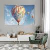 LFDSPYJE Hot Air Balloon Tapestry Wall Hanging Aesthetic Wall Tapestries for Bedroom Plant Flower Backdrop Tapestries Art Tapestrys Poster for Room Decor 60"x90" view 4